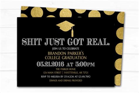 funny graduation invites